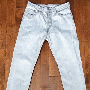 Levi's 501 high-rise cropped jeans waist size 29